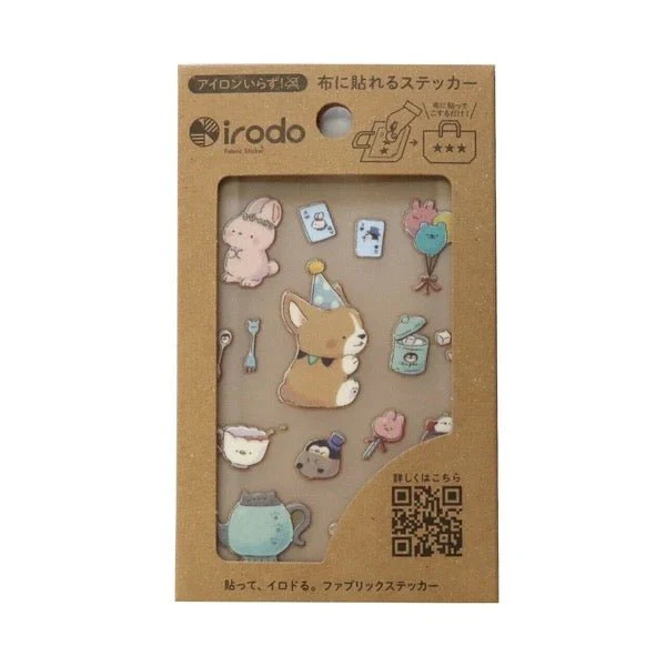 Fabric Sticker Set Cute Animals / irodo - Image 2