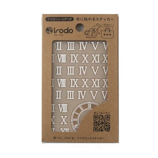 Fabric Sticker Set Roman Numerals / irodo - Image 2