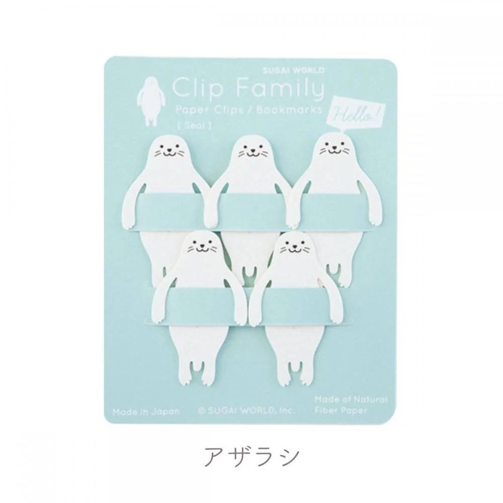 Clip Family Paper Clip Bookmark / SUGAI WORLD