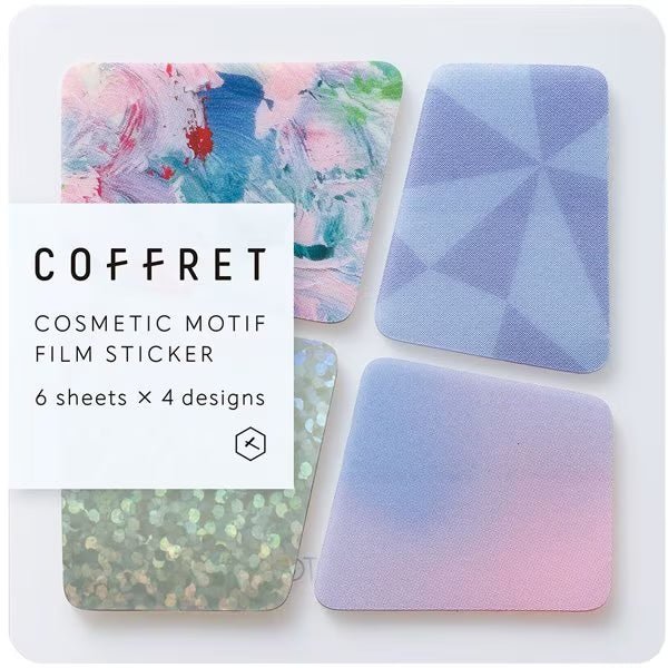 COFFRET Cosmetic Motif Film Stickers BLOCK / KING JIM