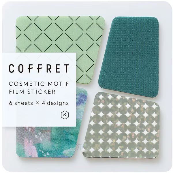 COFFRET Cosmetic Motif Film Stickers BLOCK / KING JIM - Image 2