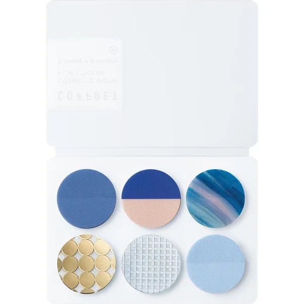 COFFRET Cosmetic Motif Film Stickers Circle / KING JIM - Image 3