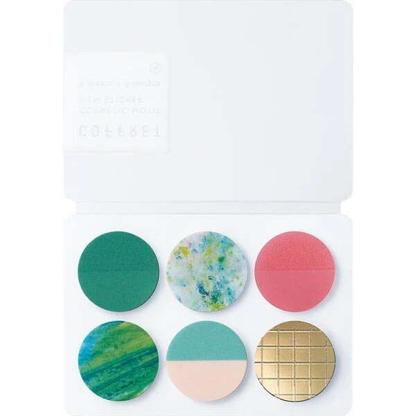 COFFRET Cosmetic Motif Film Stickers Circle / KING JIM - Image 4