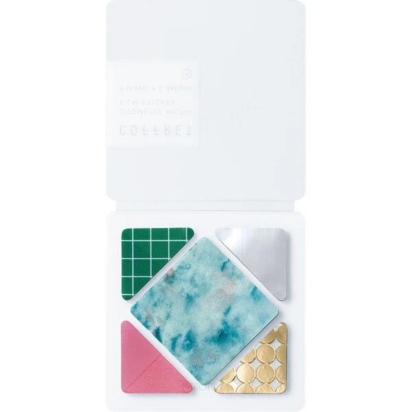 COFFRET Cosmetic Motif Film Stickers Square / KING JIM - Image 4