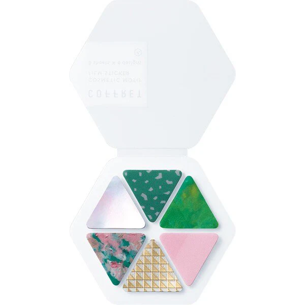 COFFRET Cosmetic Motif Film Stickers Triangle / KING JIM - Image 4