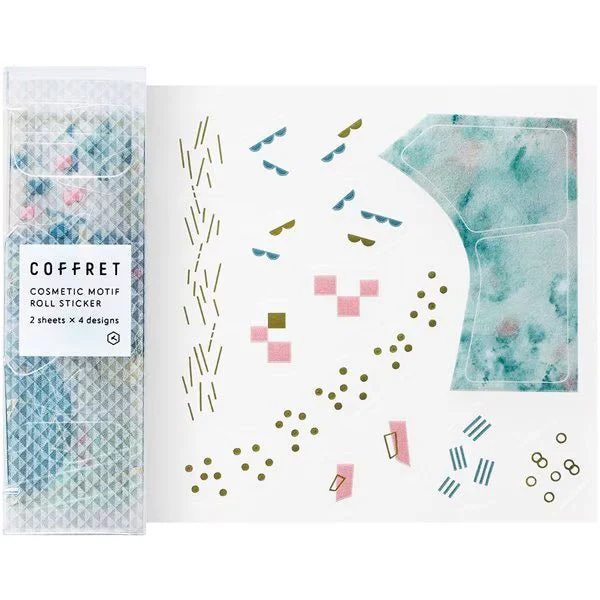 COFFRET Cosmetic Motif Film Stickers ROLL / KING JIM - Image 2