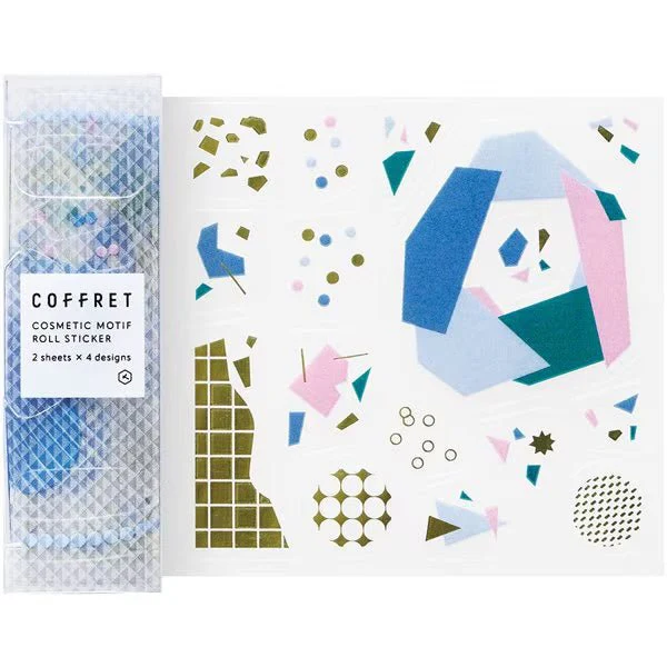 COFFRET Cosmetic Motif Film Stickers ROLL / KING JIM - Image 3