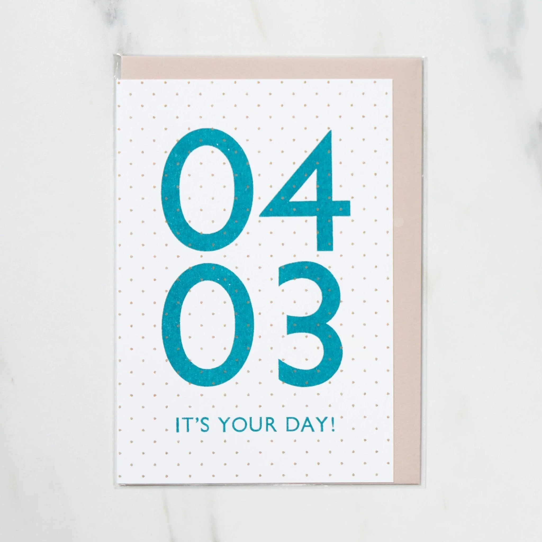 365 Find Your Day Card APRIL / Letterpress Letters - Image 3