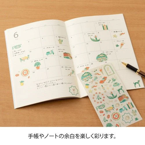 Country Pattern Stickers / MIDORI - Image 2