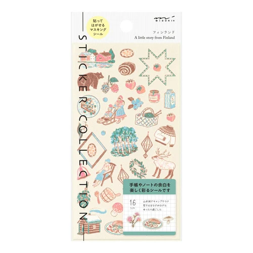 Country Pattern Stickers / MIDORI - Image 6