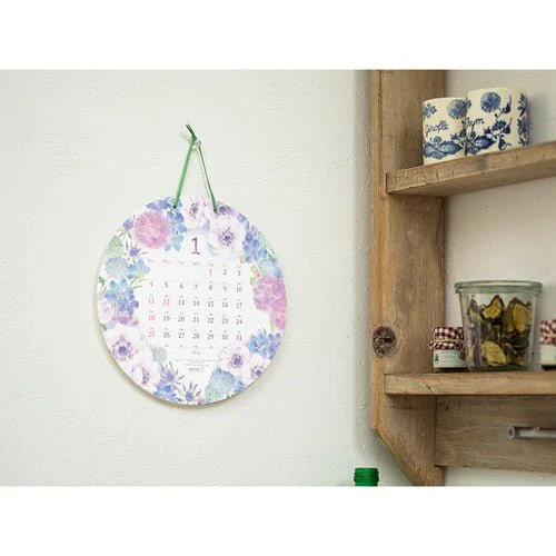 Country Time Floral Round Wall Calendar 2026 / MIDORI - Image 6