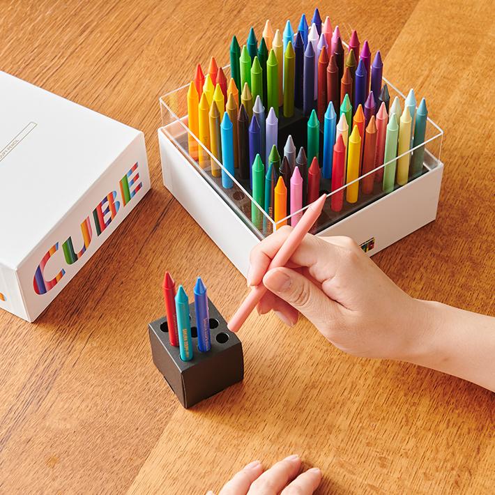 COUPY CRAYON PENCIL Cube Box 72 Colors / SAKURA - Image 6