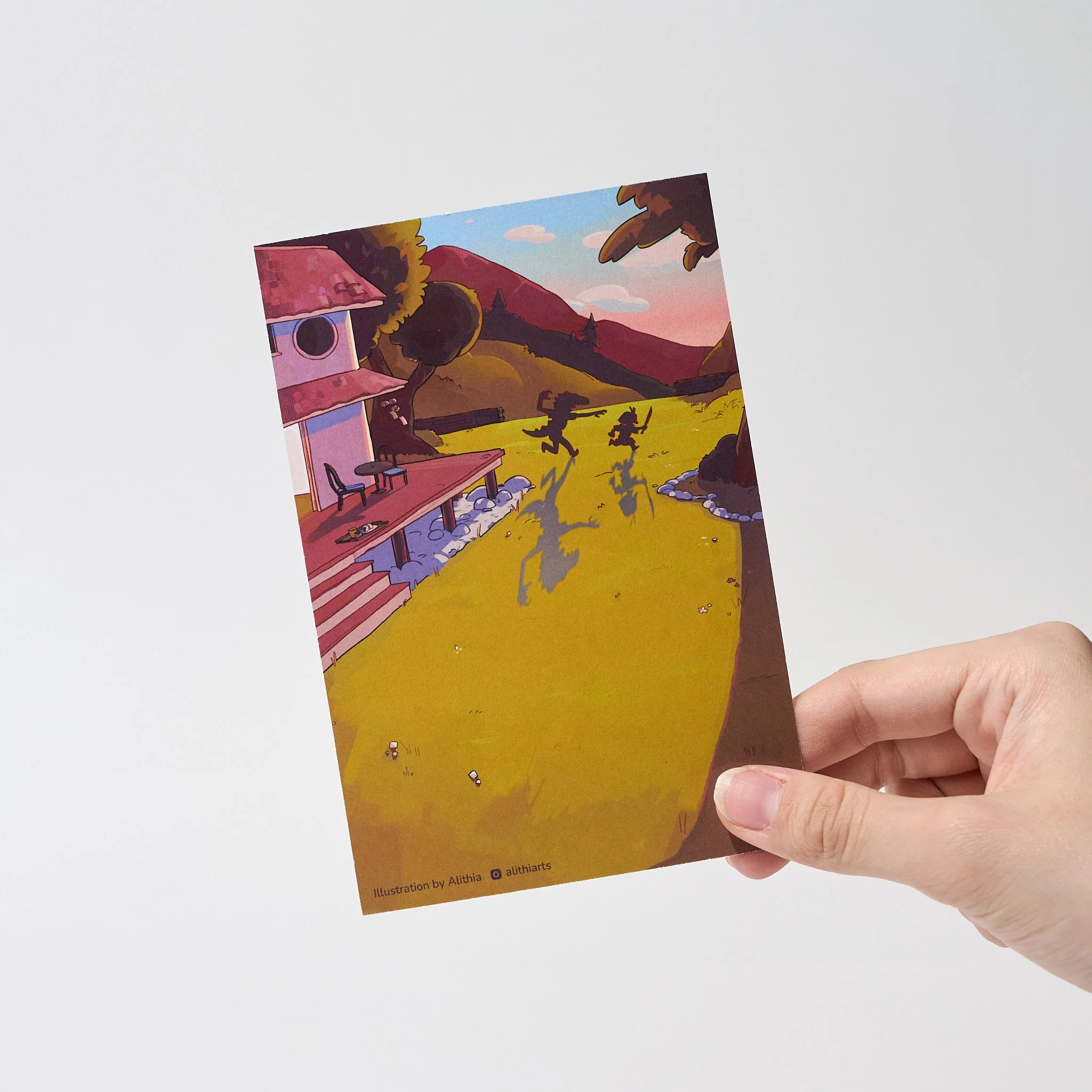 "Dear Dad" Postcard by Alithia / Bungu - Image 2
