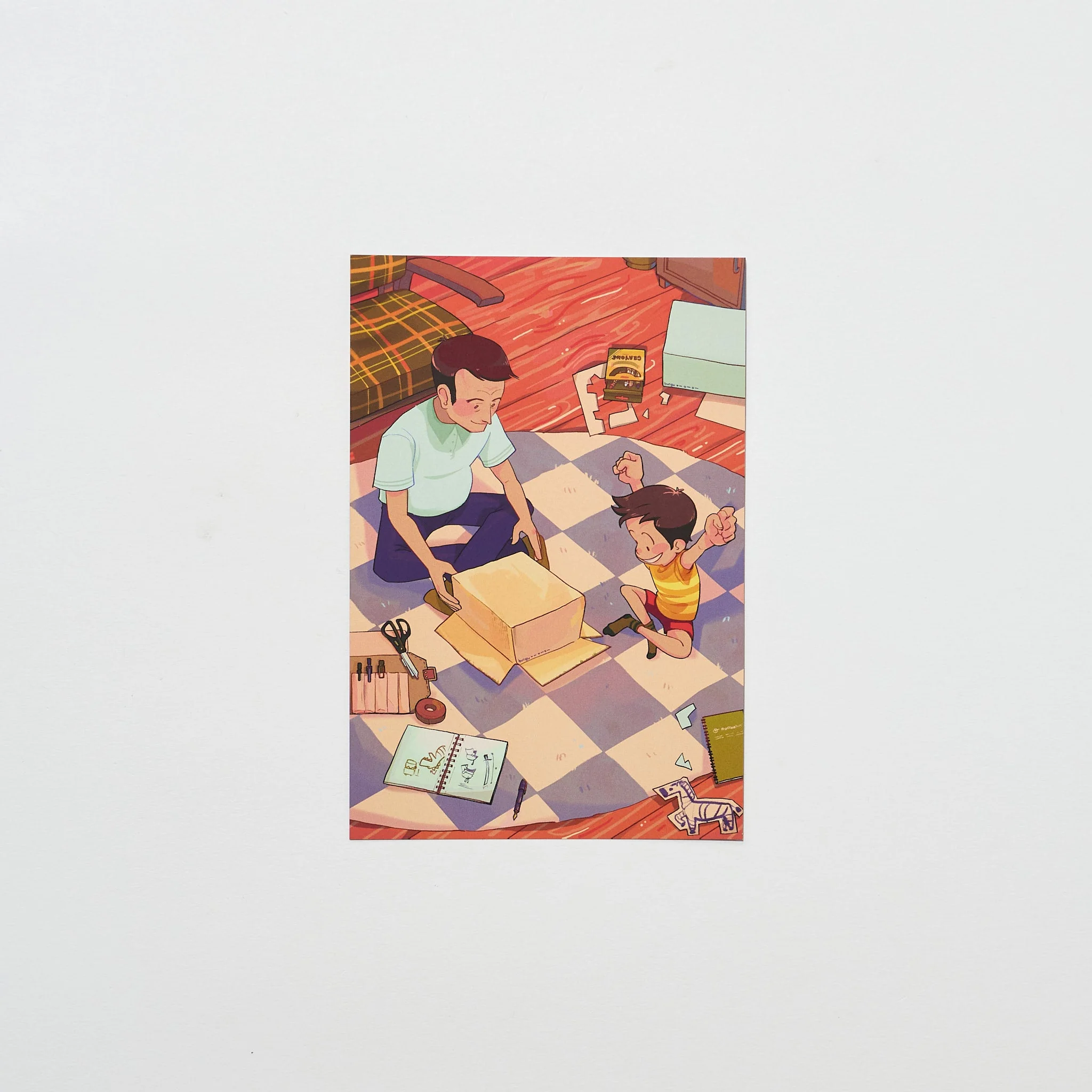 "Dear Dad" Postcard by Alithia / Bungu - Image 4