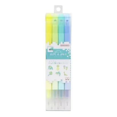dot e pen Square Marker 4 Color Set / Sun-Star - Image 3