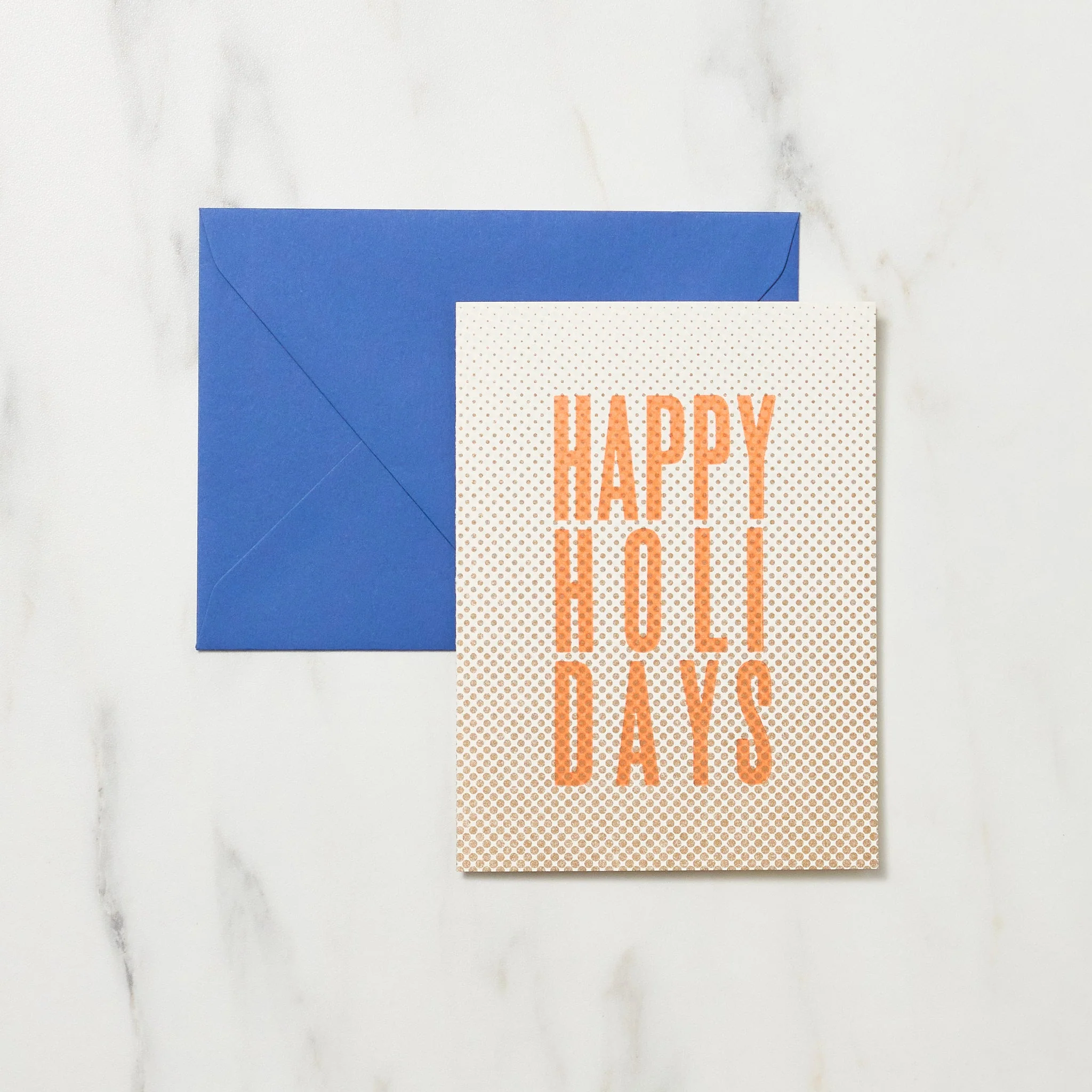 DOT Happy Holidays Christmas Card / Letterpress Letters - Image 3
