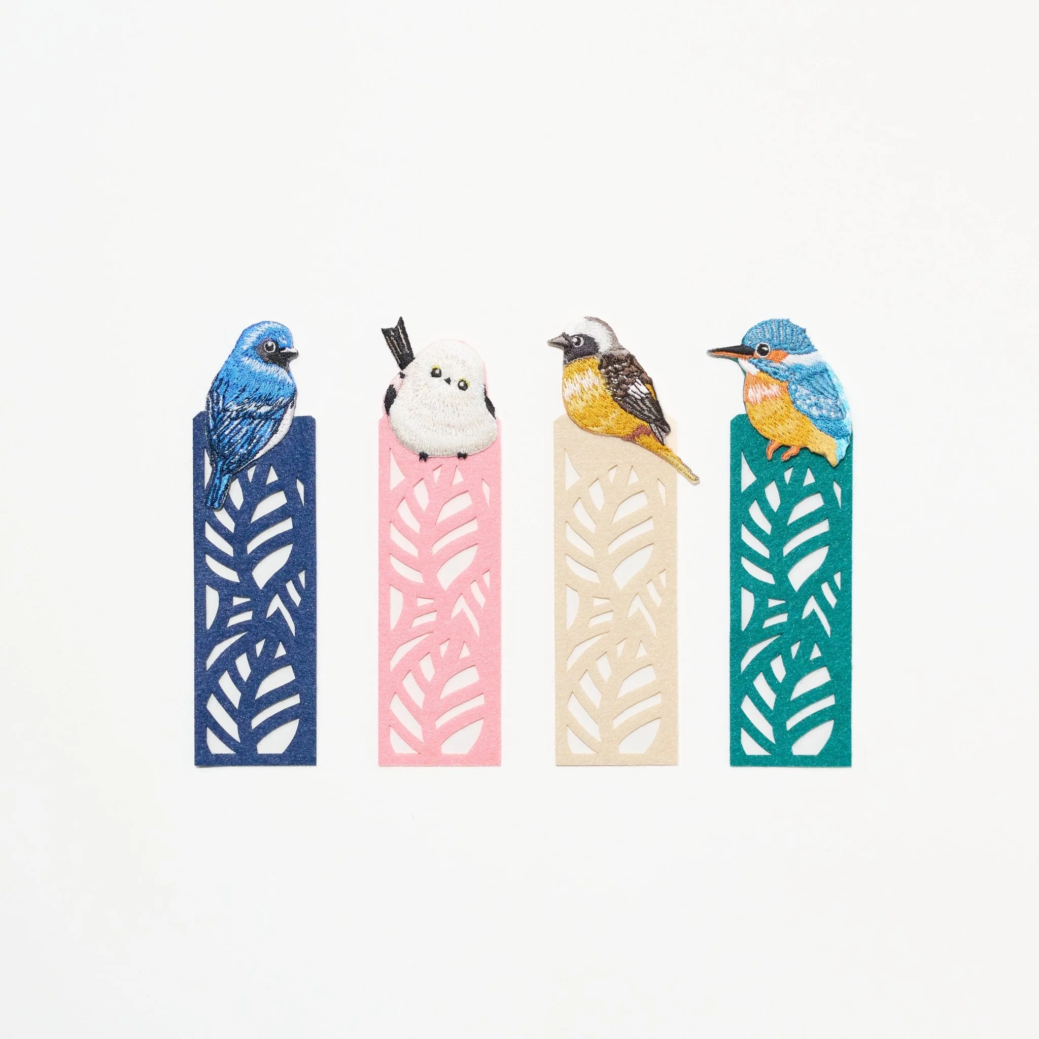 Embroidered Bird Bookmark / HISAGO