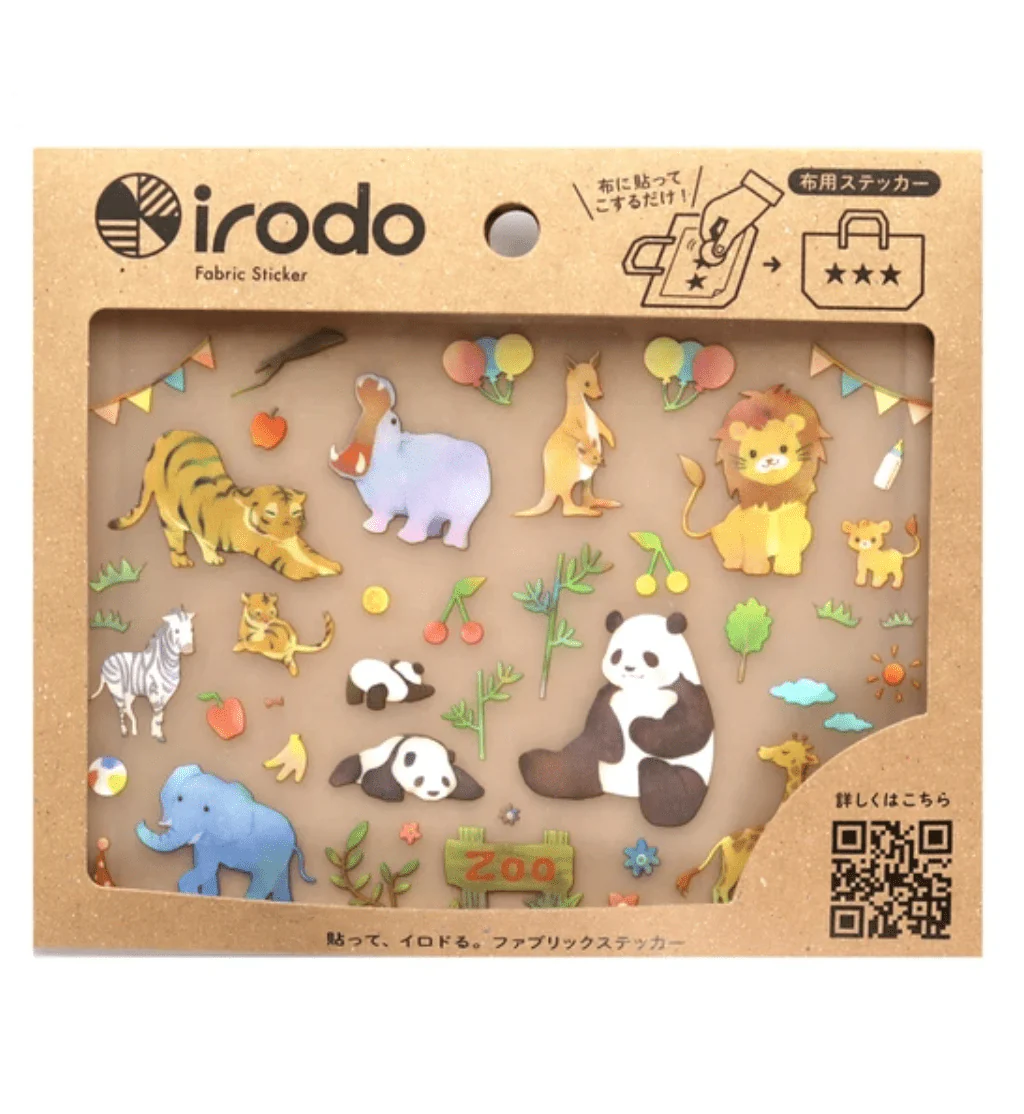 Fabric Sticker Set Animals / irodo