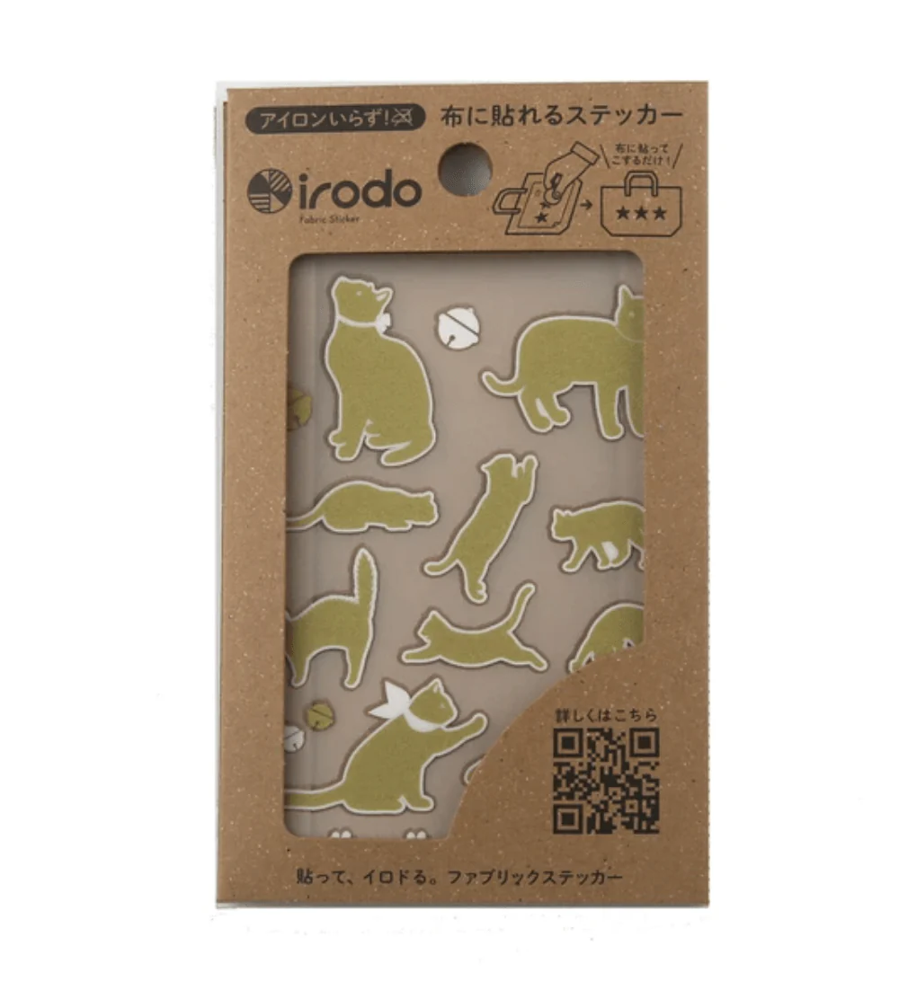 Fabric Sticker Set Cat 2 / irodo - Image 2
