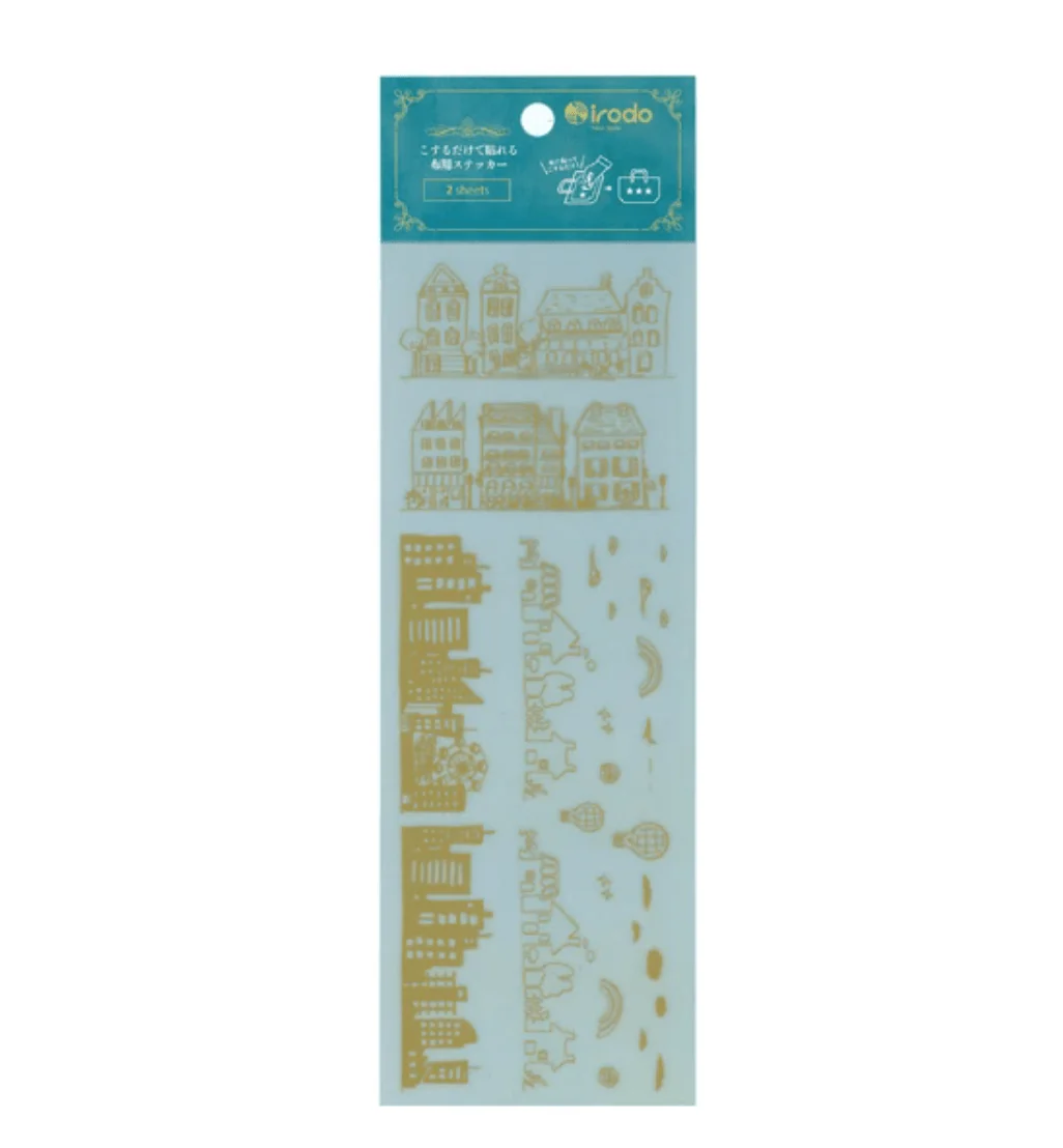 Fabric Sticker Set Town / irodo - Image 2