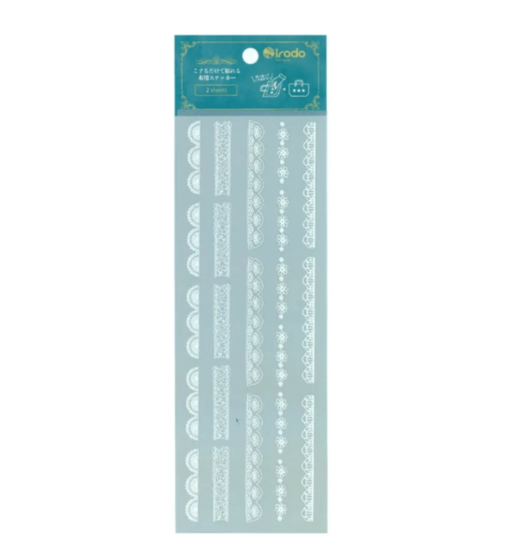 Fabric Sticker Set Lace / irodo