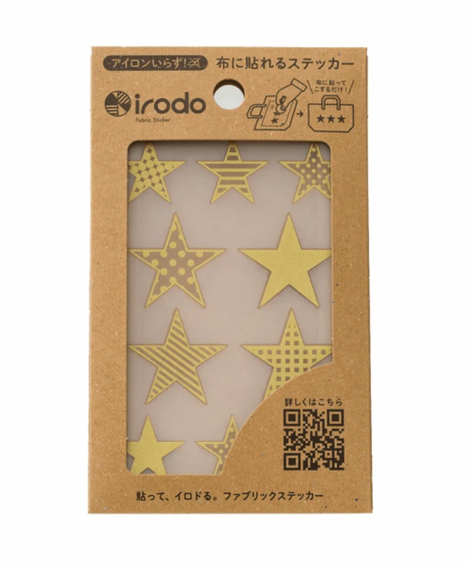 Fabric Sticker Set Star Pattern / irodo