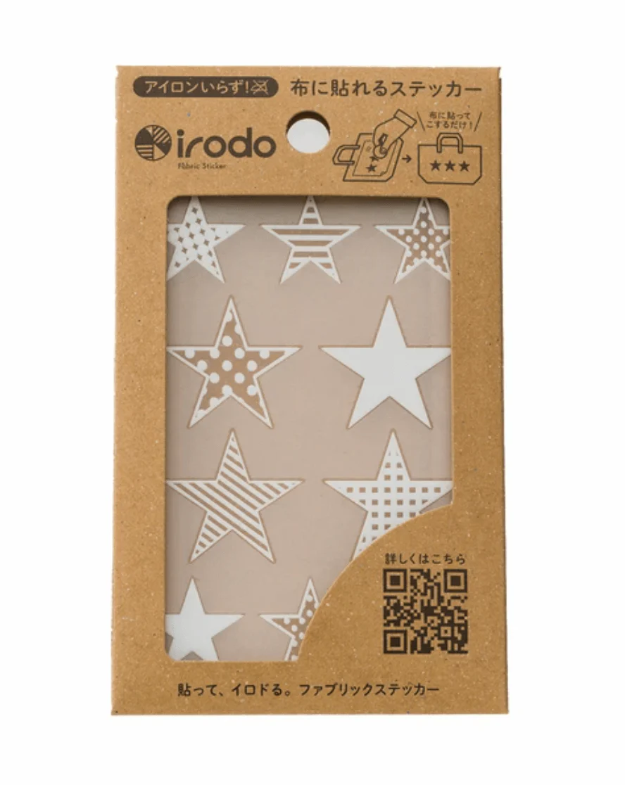 Fabric Sticker Set Star Pattern / irodo - Image 3