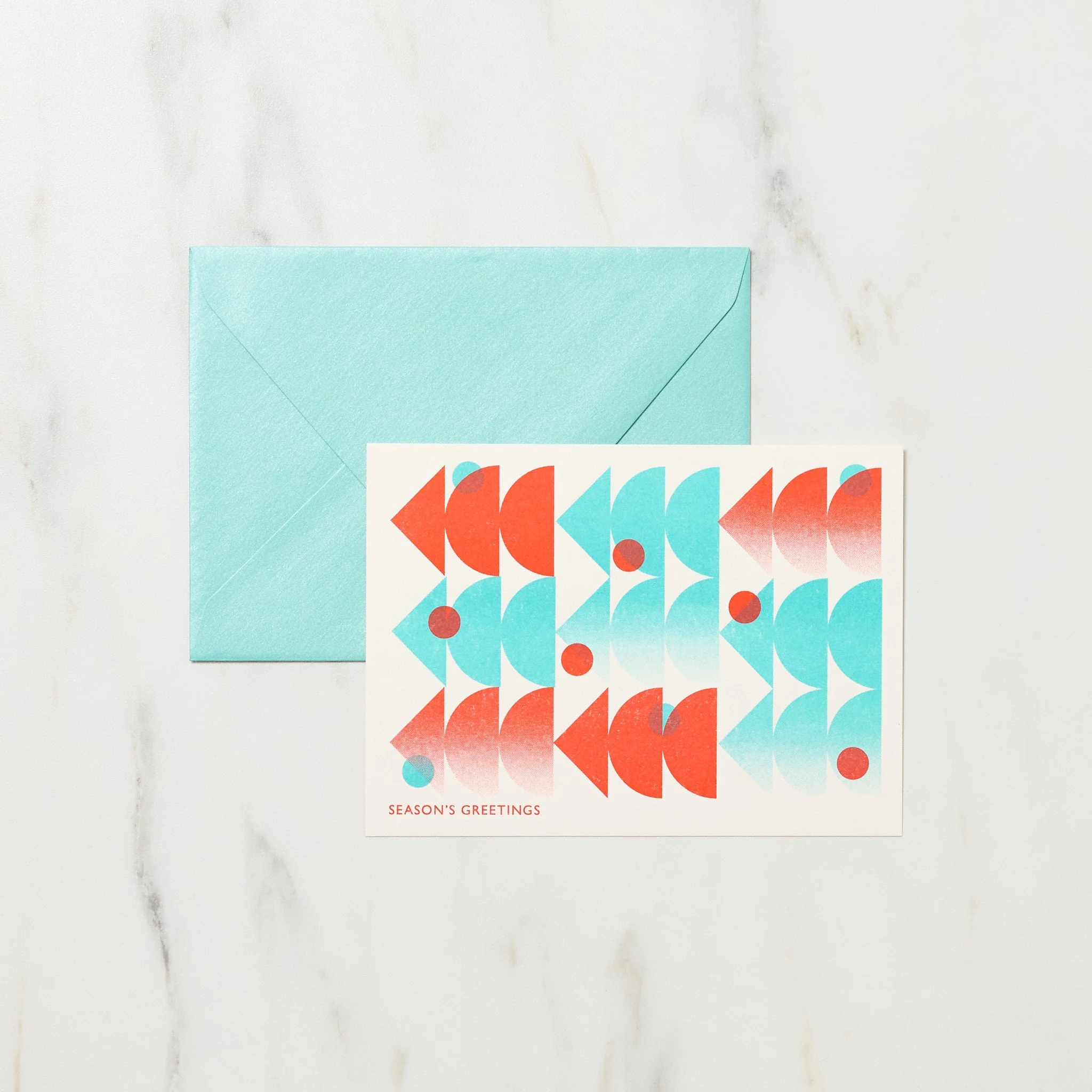 Season's Greetings Christmas Card / Letterpress Letters - Image 2