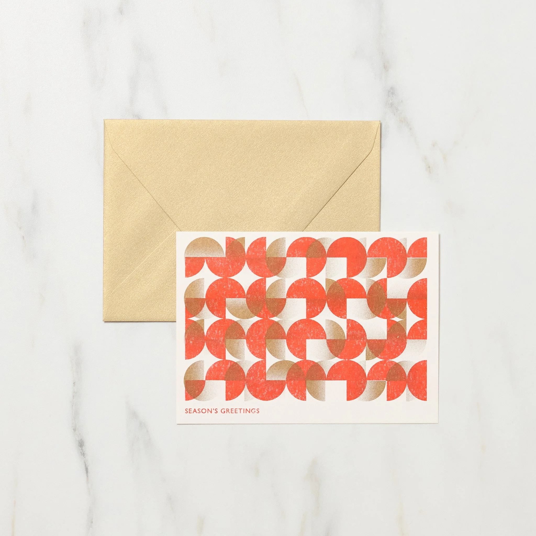 Season's Greetings Christmas Card / Letterpress Letters - Image 3
