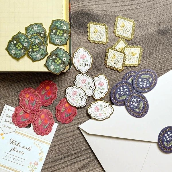 Flake Seal Flowers Sticker / NB - Image 3
