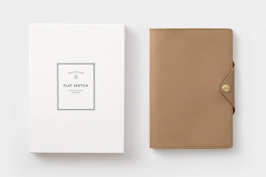 Flat Sketch B6 Slim Notebook & Planner Leather Cover / TOUCH & FLOW - Image 3