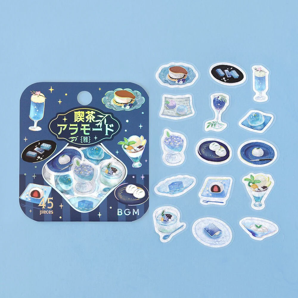 BGM Foil Stamping "Kissa A La Mode: Miyabi" Flake Stickers / BGM - Image 7