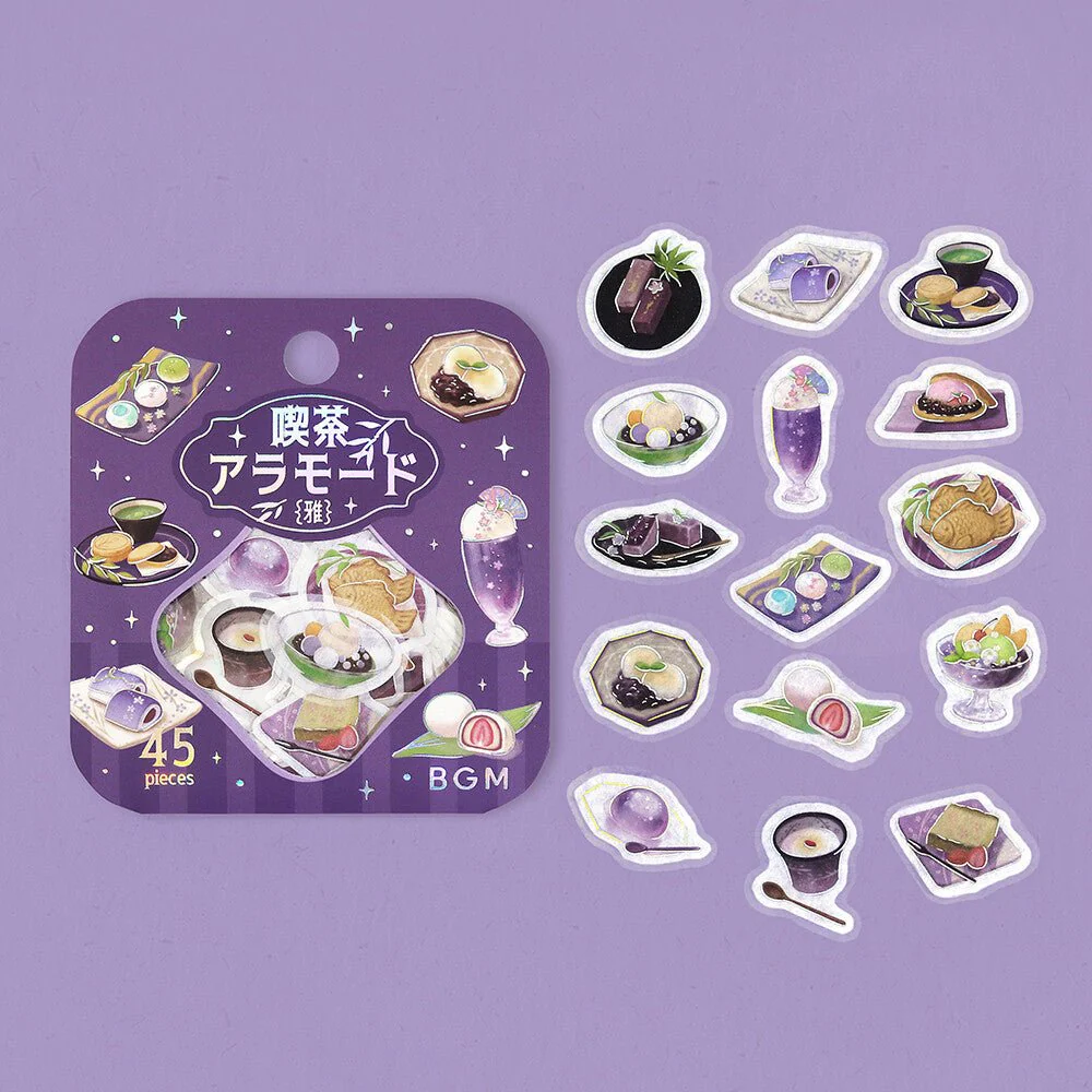 BGM Foil Stamping "Kissa A La Mode: Miyabi" Flake Stickers / BGM - Image 9