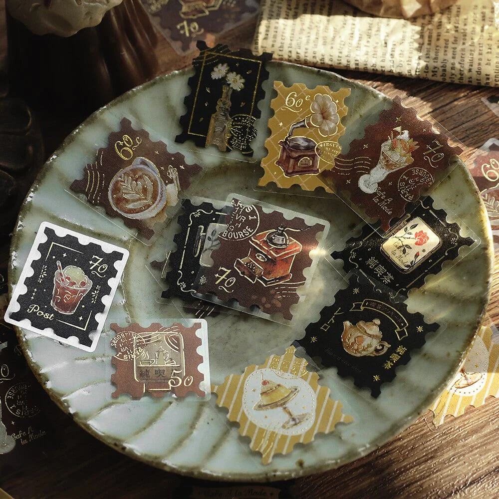 BGM Foil Stamping "Kissa A La Mode: Stamp" Flake Stickers / BGM - Image 15