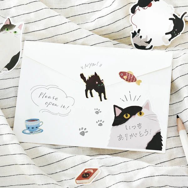 Foil Stamping "Cat Diary" Memo Flake Stickers / BGM - Image 7