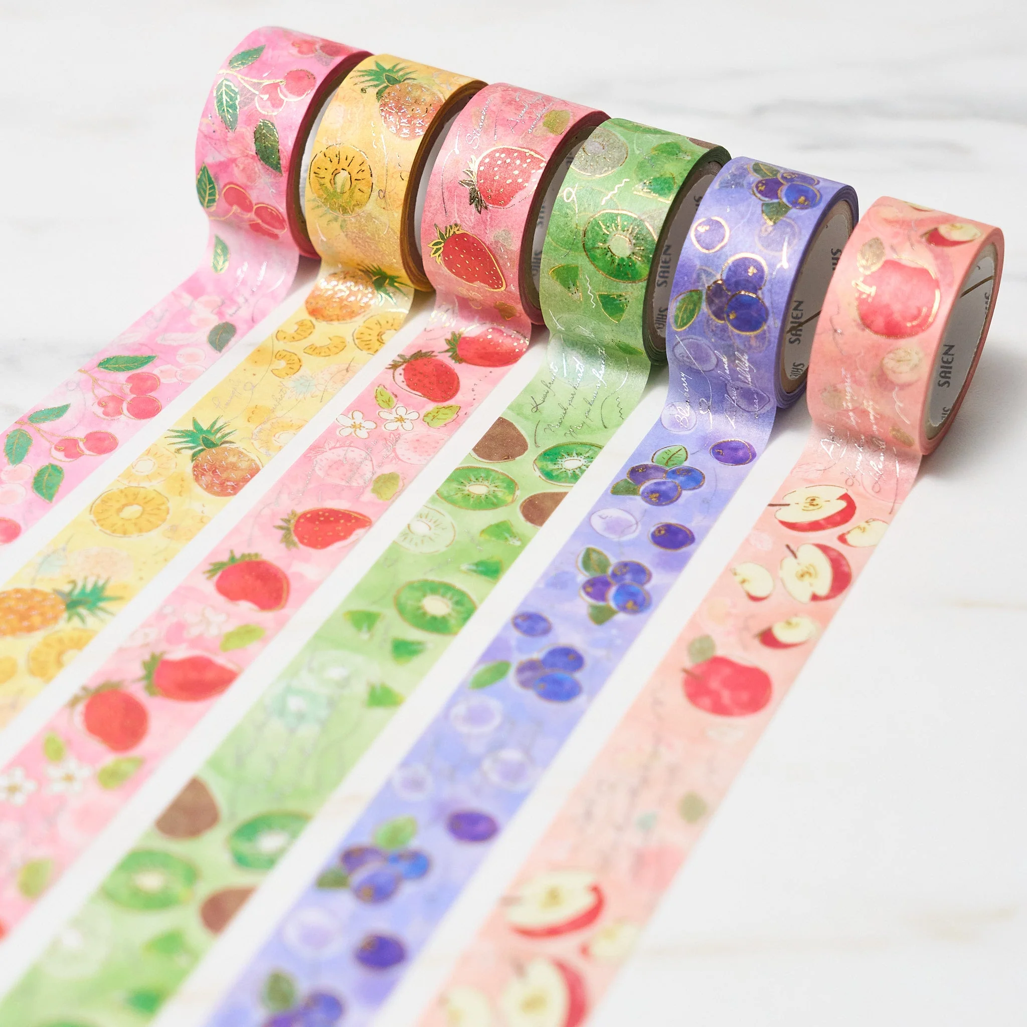 "Fruit Time" Series Foil Masking Tape / SAIEN