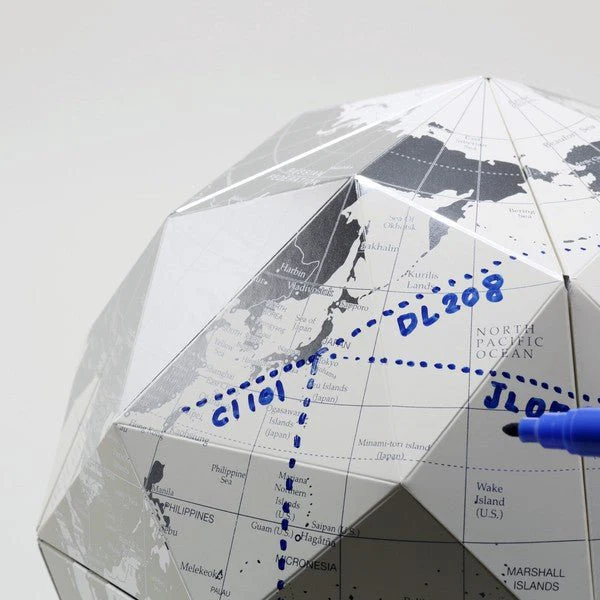 Geodesic Paper Globe Assembling Kit / Marumo Printing - Image 4