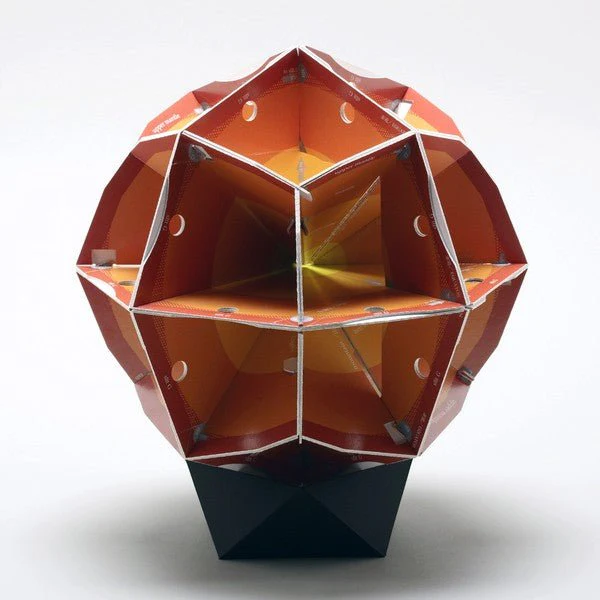Geodesic Paper Globe Assembling Kit / Marumo Printing - Image 5