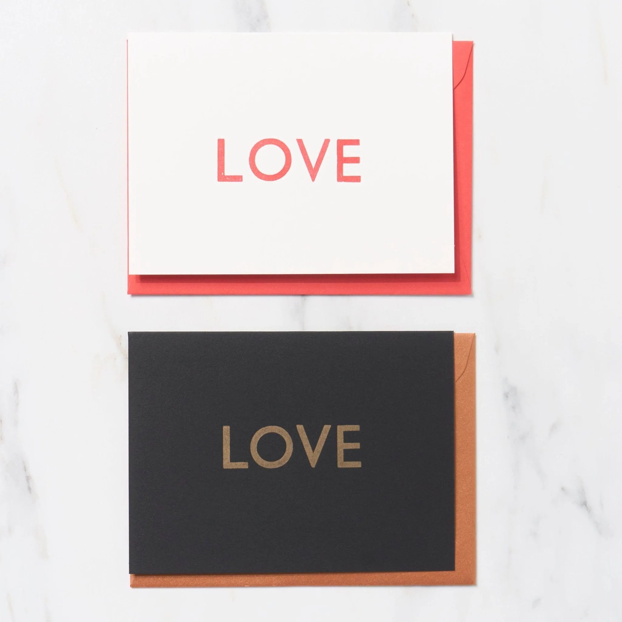 Gill Sans 1 Word Greeting Cards / Letterpress Letters