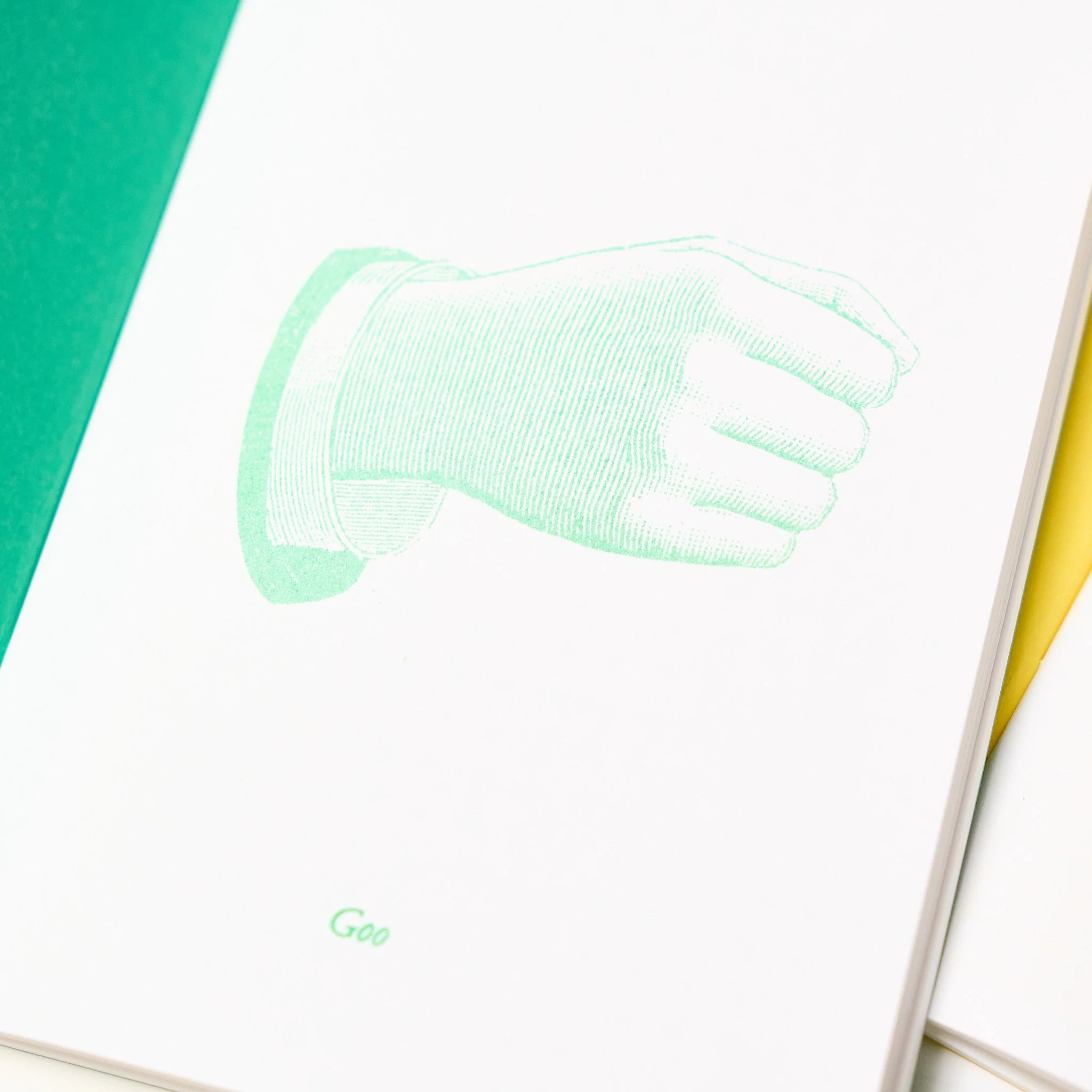 Goo Choki Paa 3 Notebook Set - Analogical / Letterpress Letters - Image 10