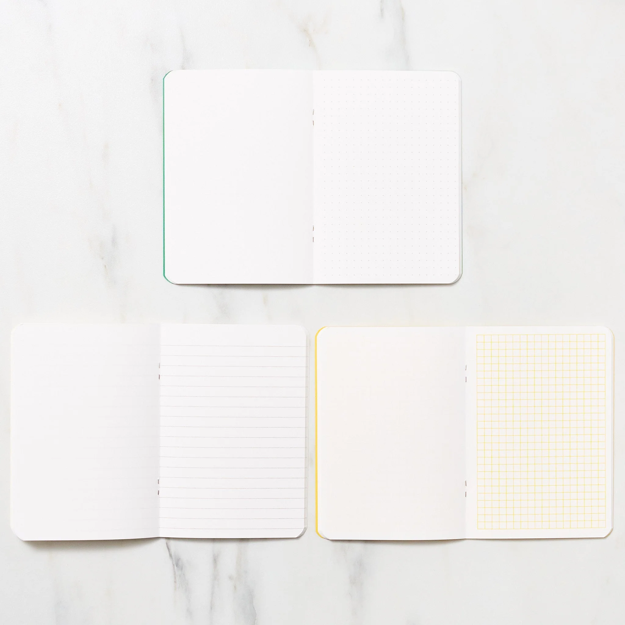 Goo Choki Paa 3 Notebook Set - Analogical / Letterpress Letters - Image 3