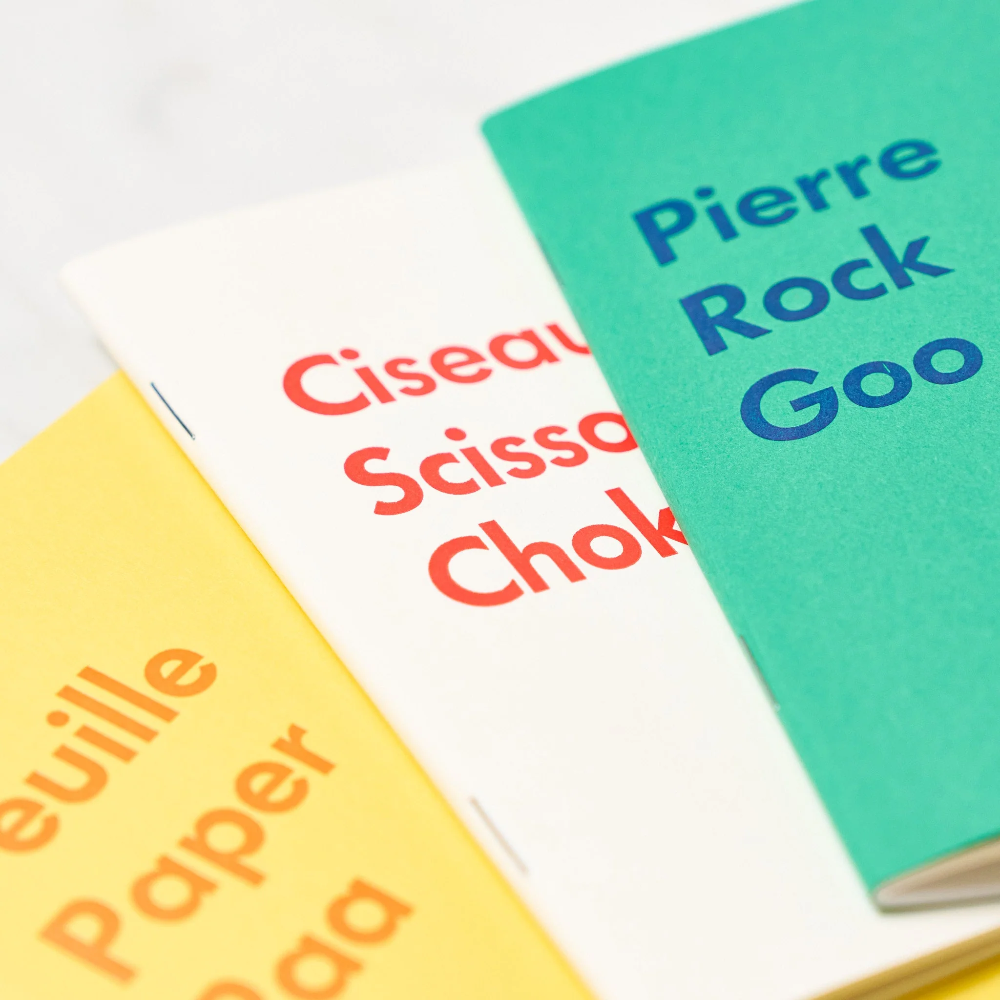 Goo Choki Paa 3 Notebook Set - Analogical / Letterpress Letters - Image 4