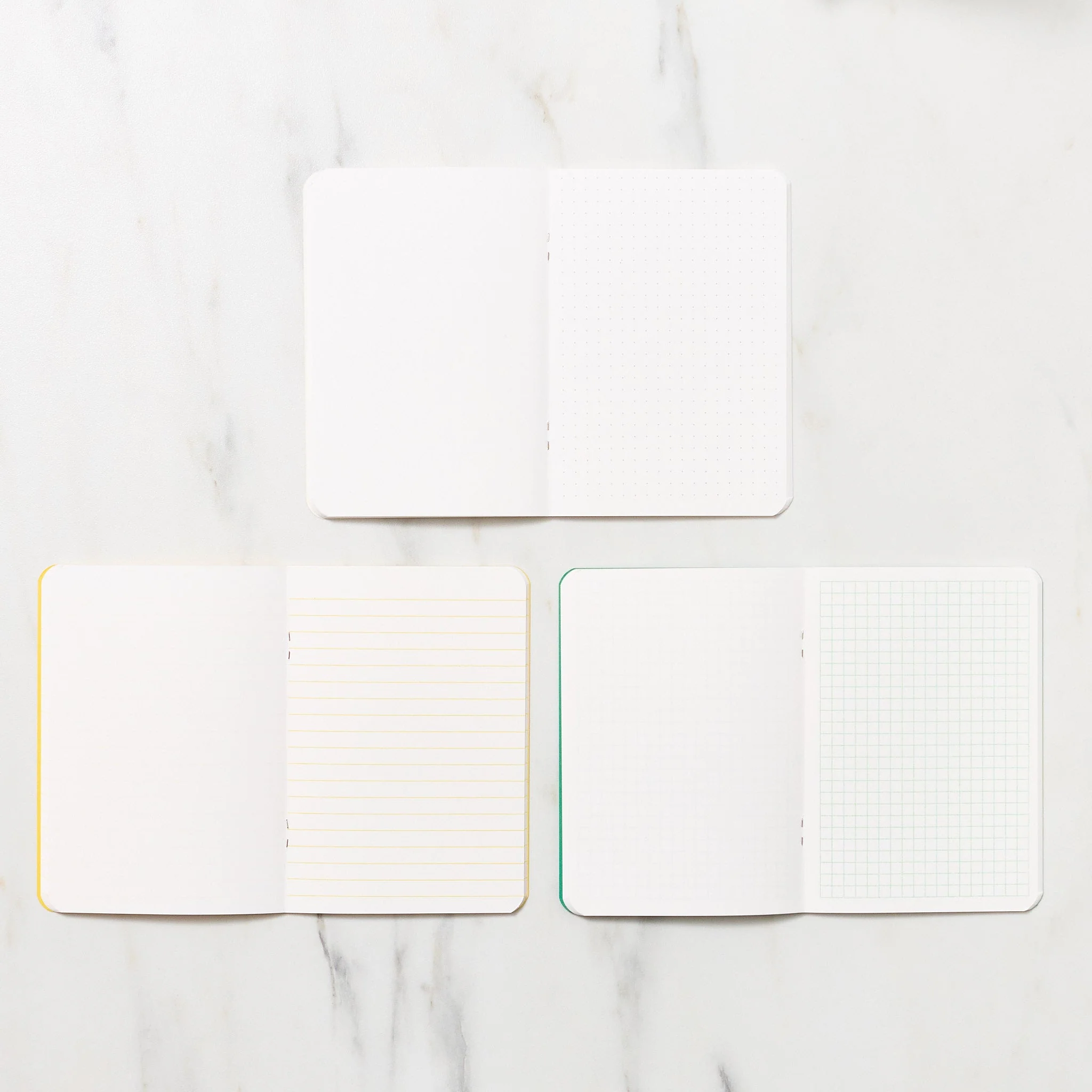 Goo Choki Paa 3 Notebook Set - Complementary / Letterpress Letters - Image 3