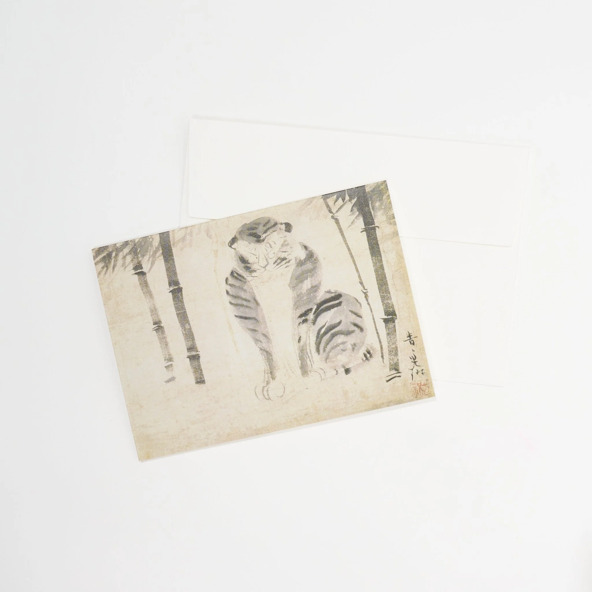Bamboo and Tiger Greeting Card / Benrido