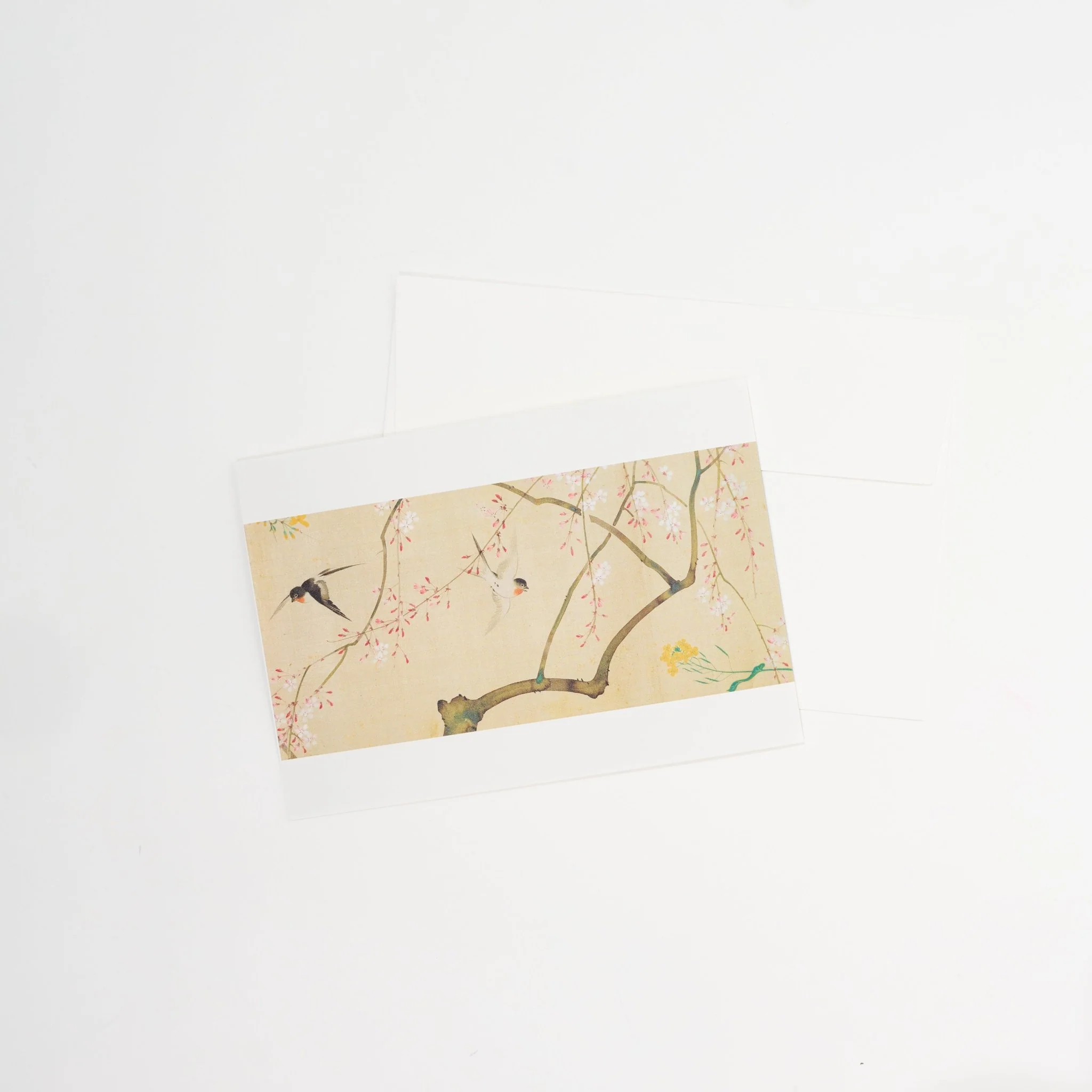 Four Seasons Flowers and Birds Scroll Greeting Card / Benrido - Image 2