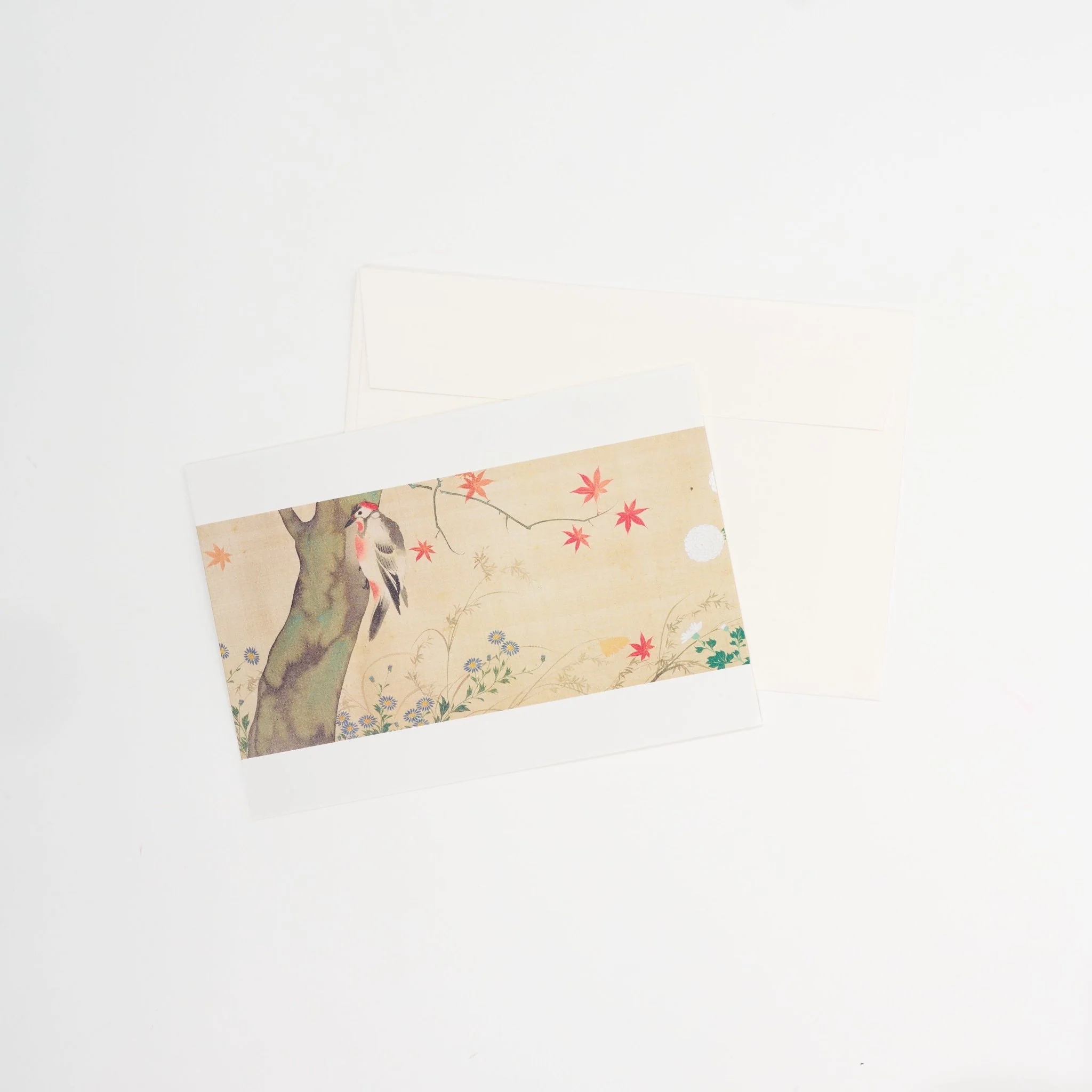 Four Seasons Flowers and Birds Scroll Greeting Card / Benrido - Image 6