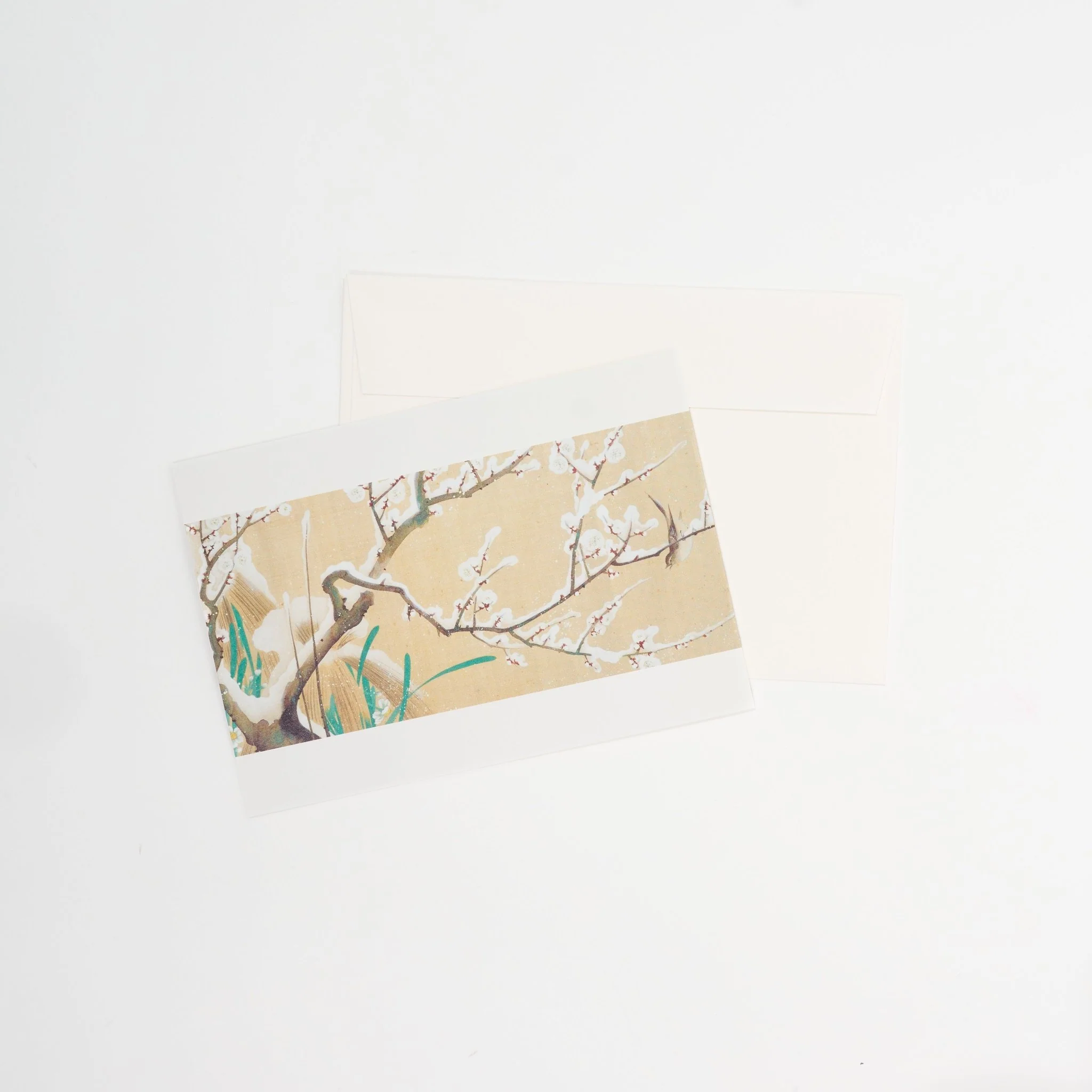 Four Seasons Flowers and Birds Scroll Greeting Card / Benrido - Image 8