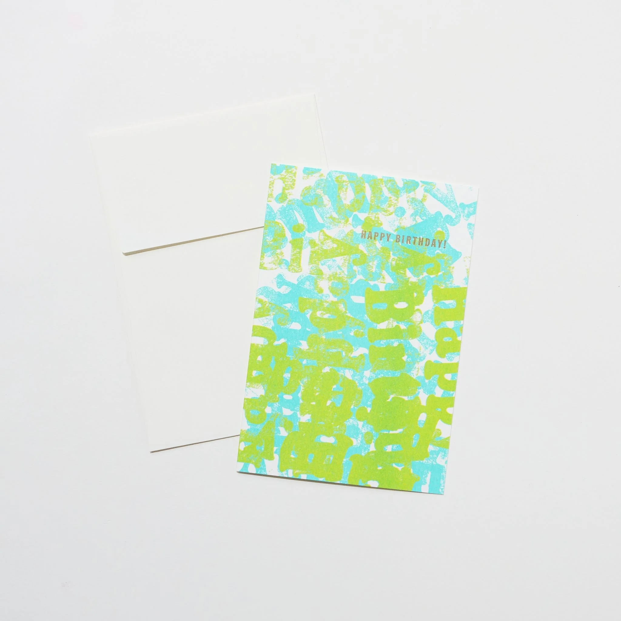 Happy Birthday Letter Stamp Card / Letterpress Letters - Image 6