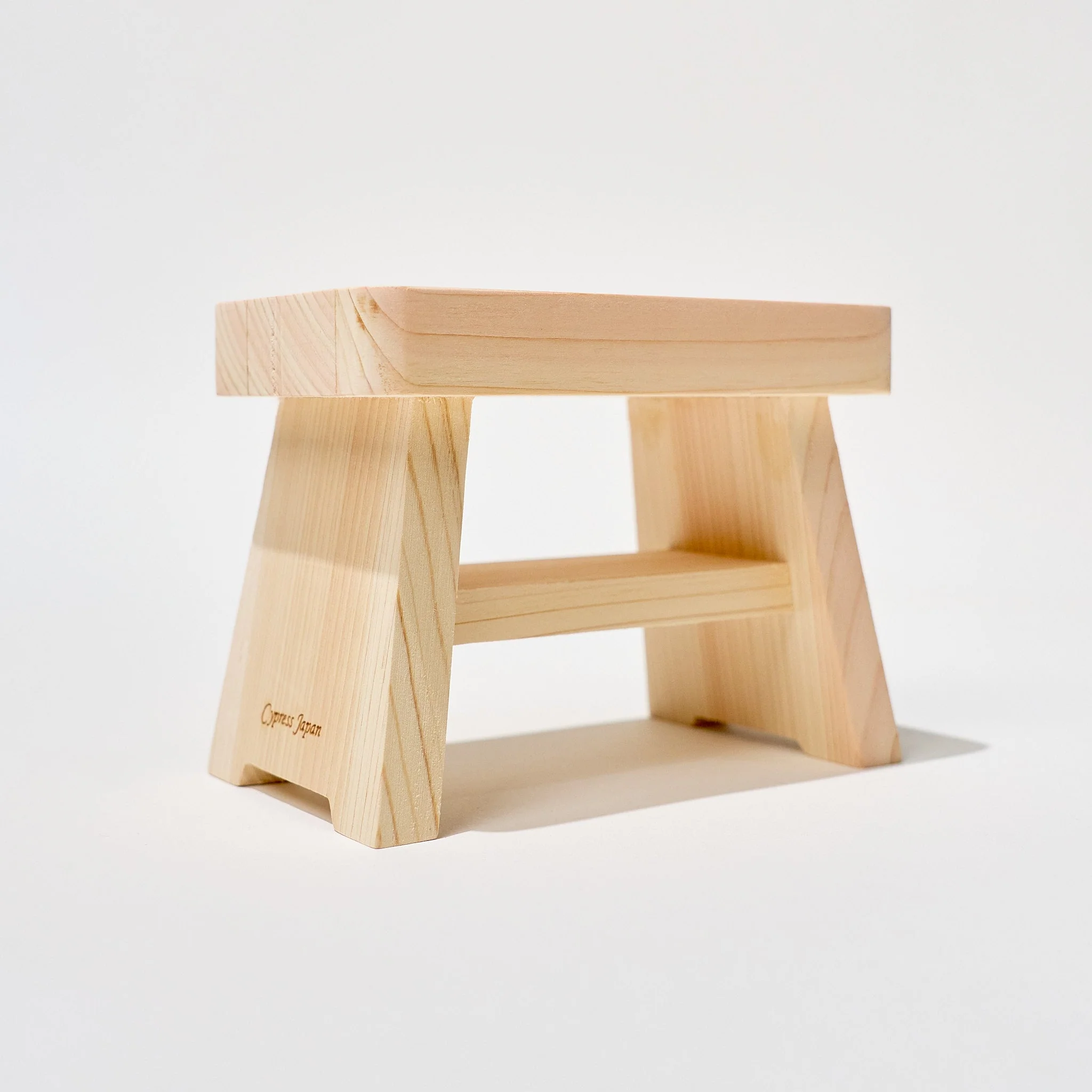 Hinoki Wood Mini Bath Chair Organizer / Cypress Japan - Image 4