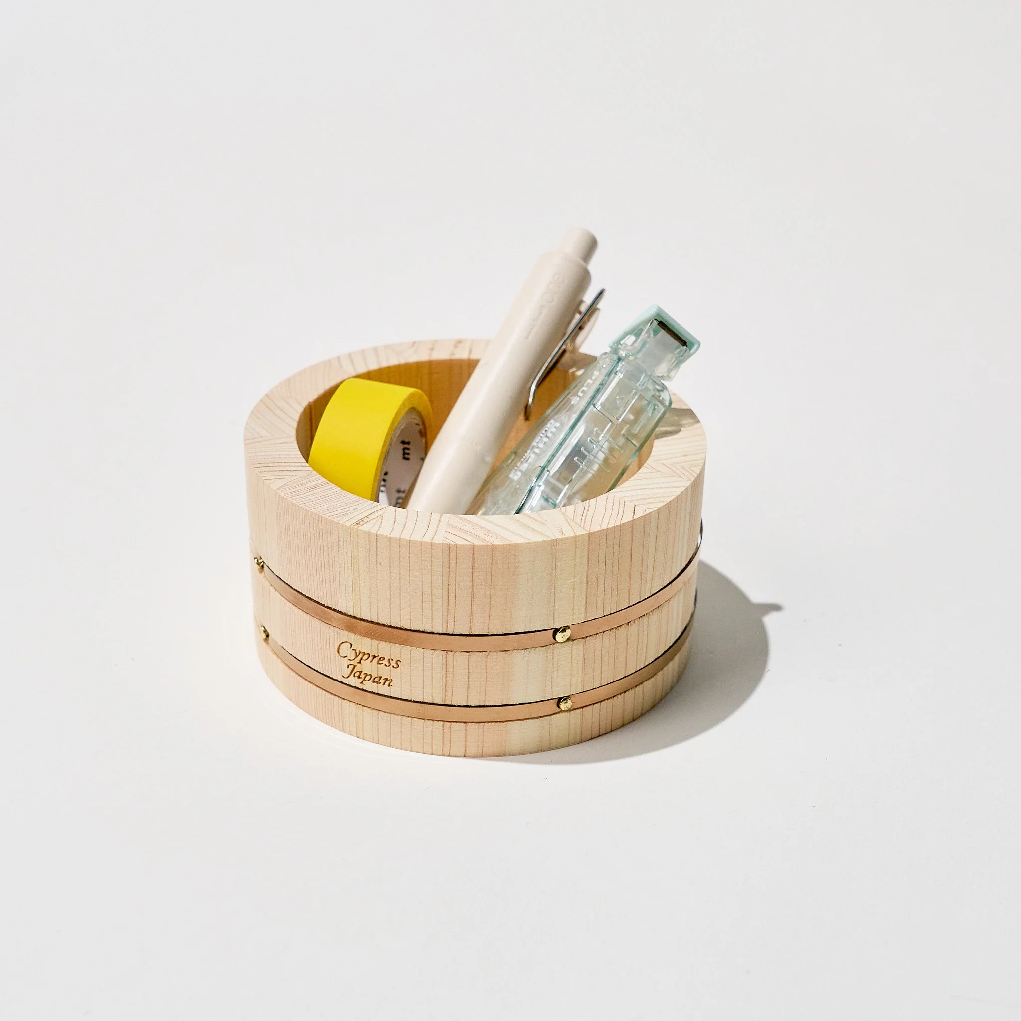 Hinoki Wood Mini Desk Organizers / Cypress Japan - Image 3